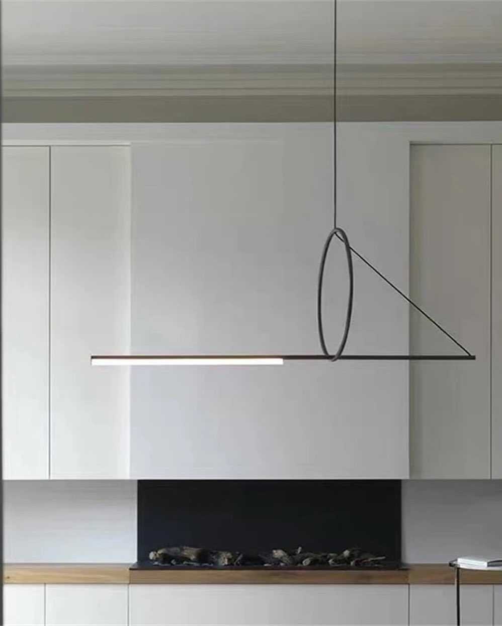 Geometric Black Pendant LightGeometric Black Pendant LightA geometric black pendant light featuring a unique and artistic design.Pendant LightingWadi Home