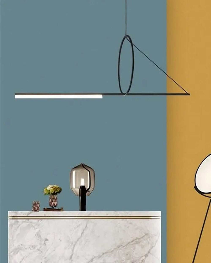 Geometric Black Pendant LightGeometric Black Pendant LightA geometric black pendant light featuring a unique and artistic design.Pendant LightingWadi Home