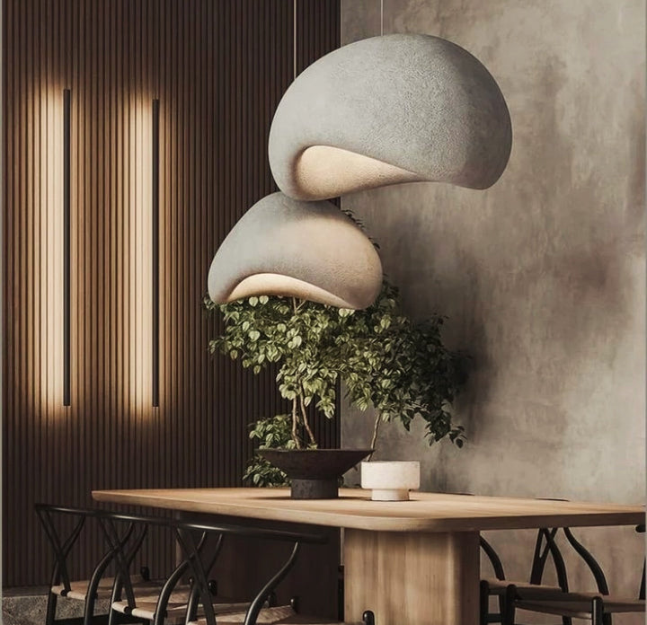 Artistic Stone Pendant Light