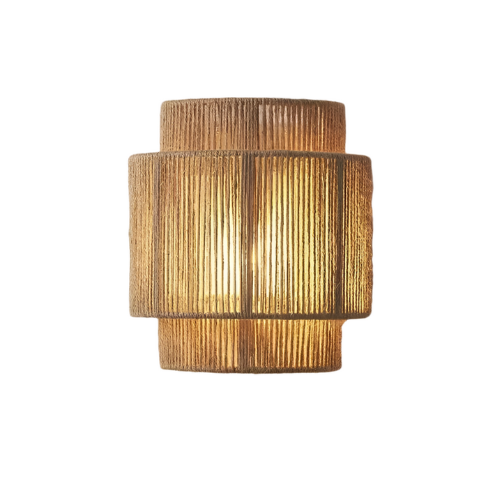 Woven Bamboo Wall Light