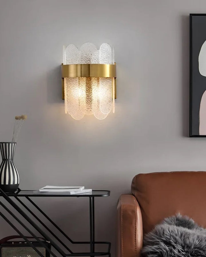 Modern Chandelier with Brass Finish