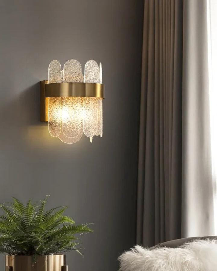Modern Chandelier with Brass Finish