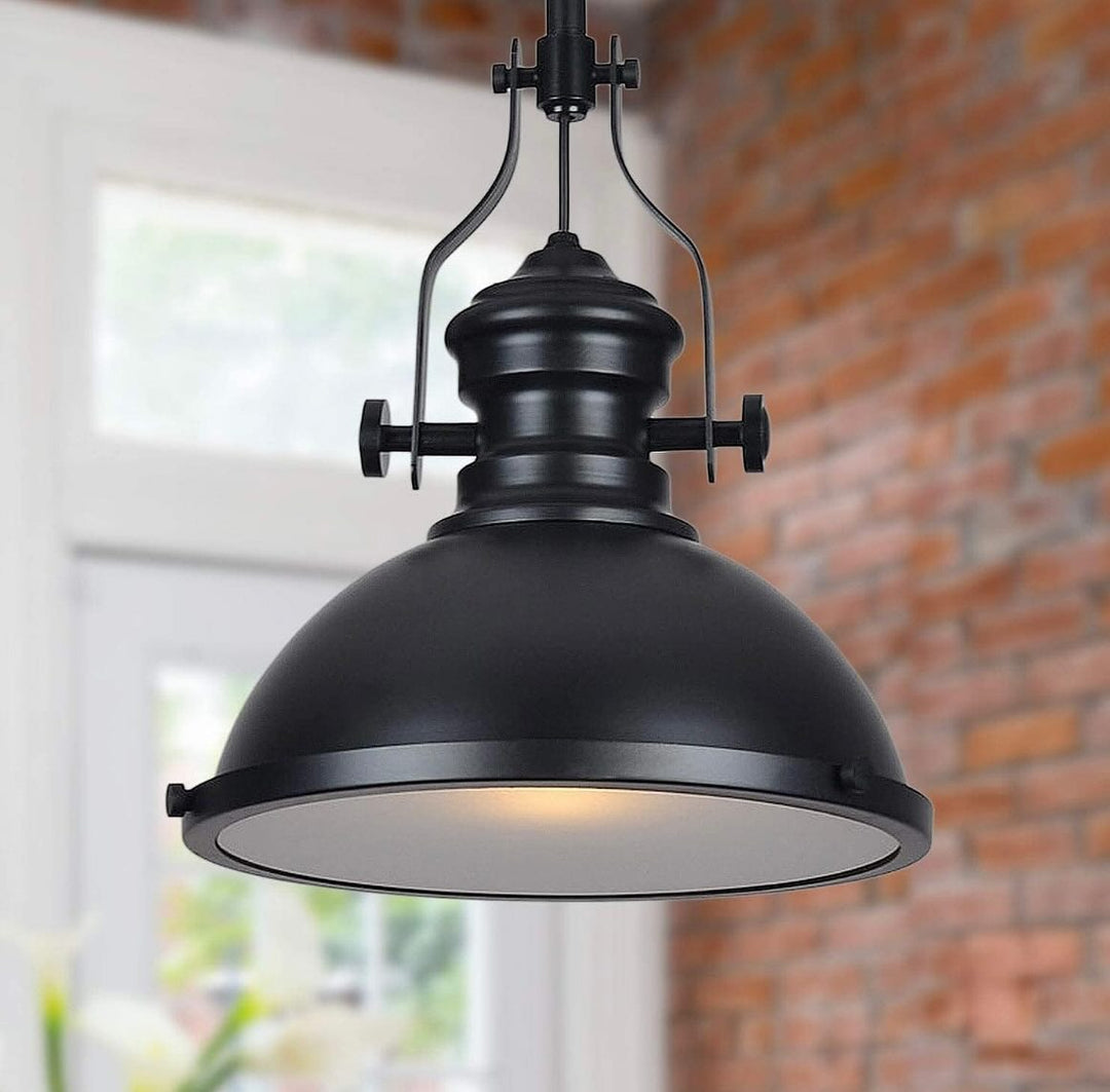 Industrial Black Pendant Light