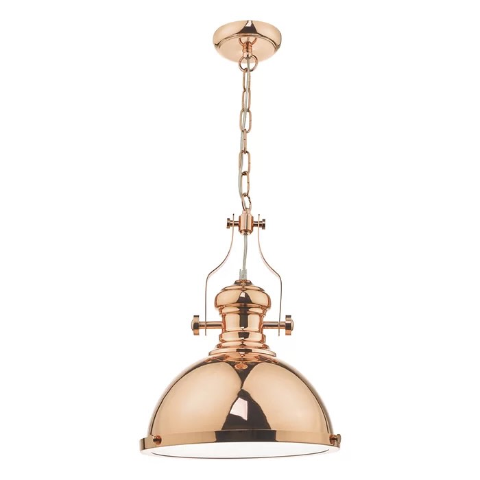 Industrial Rose Gold Pendant Light