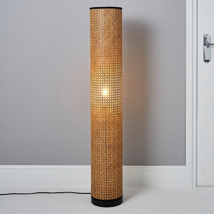 Natural Rattan Floor Lamp