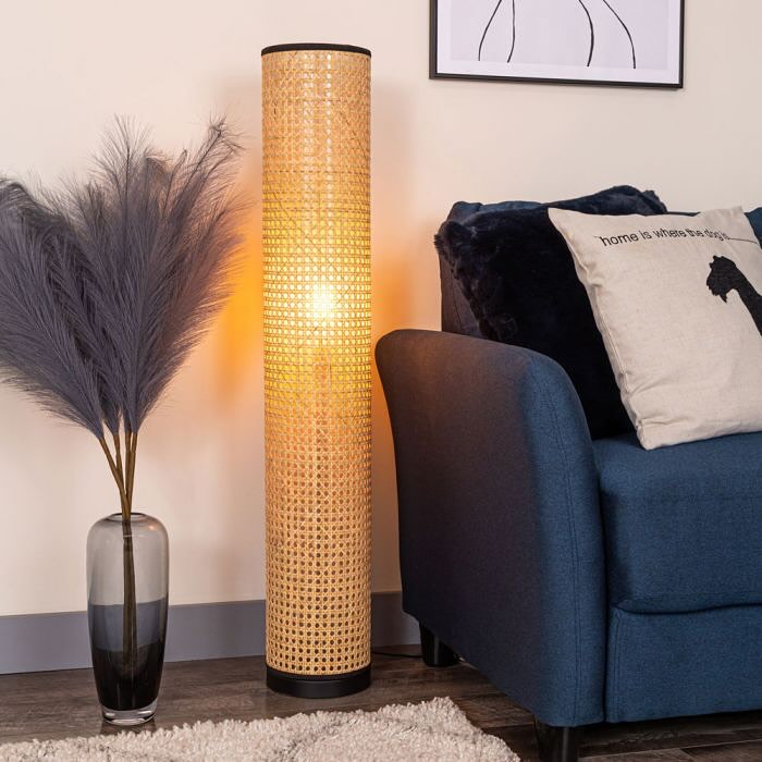 Natural Rattan Floor Lamp