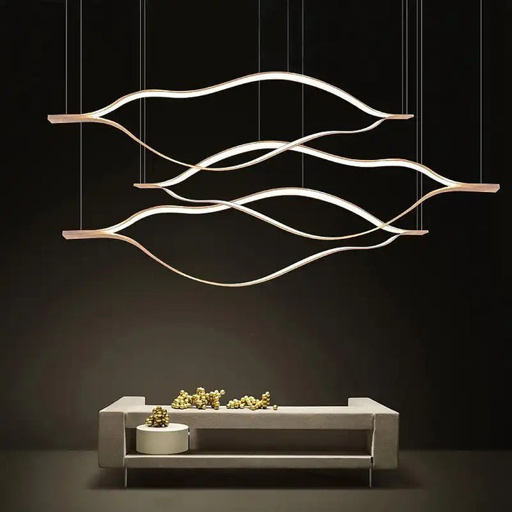 Modern Wave LED Chandelier