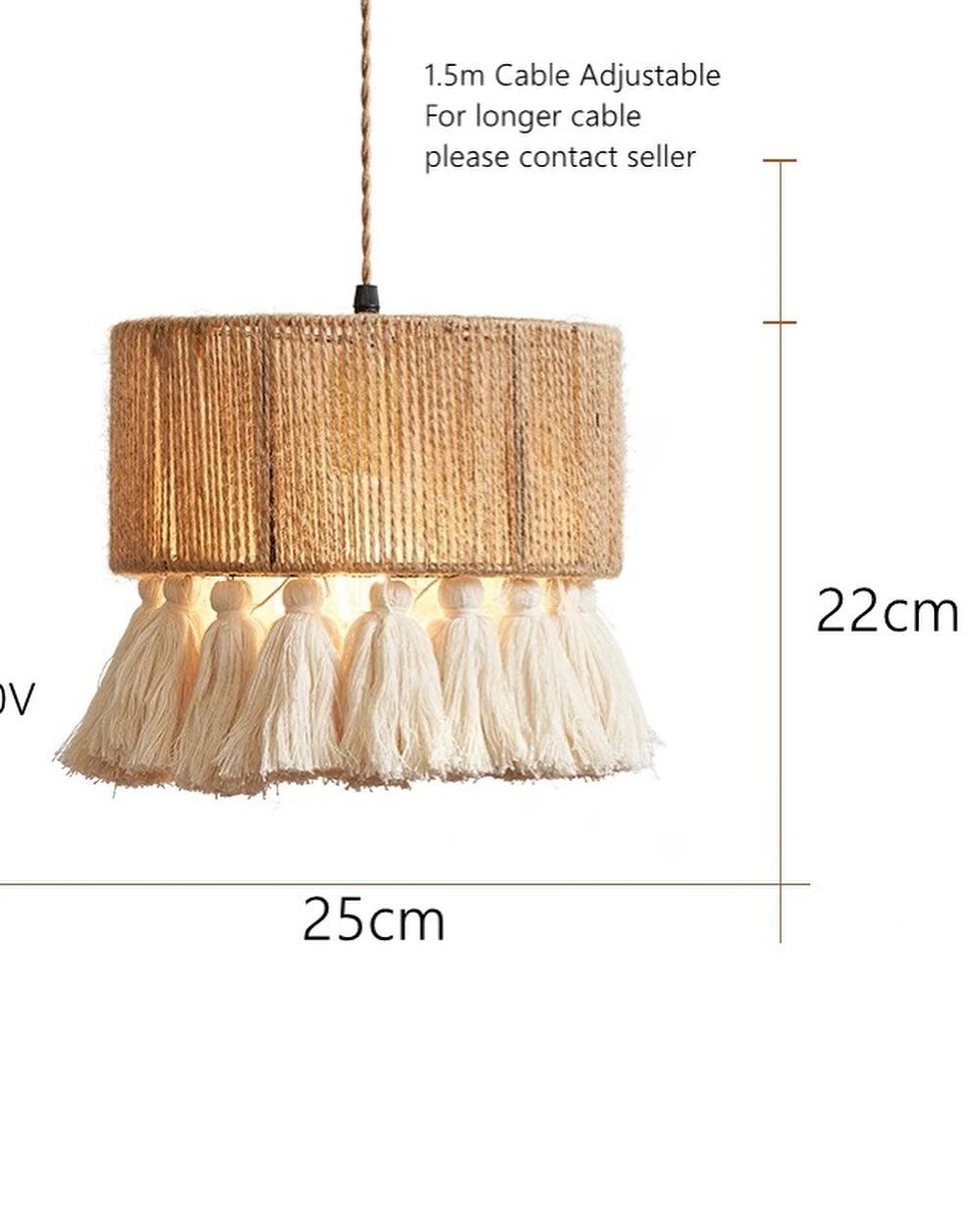 Bohemian Rope Pendant Light