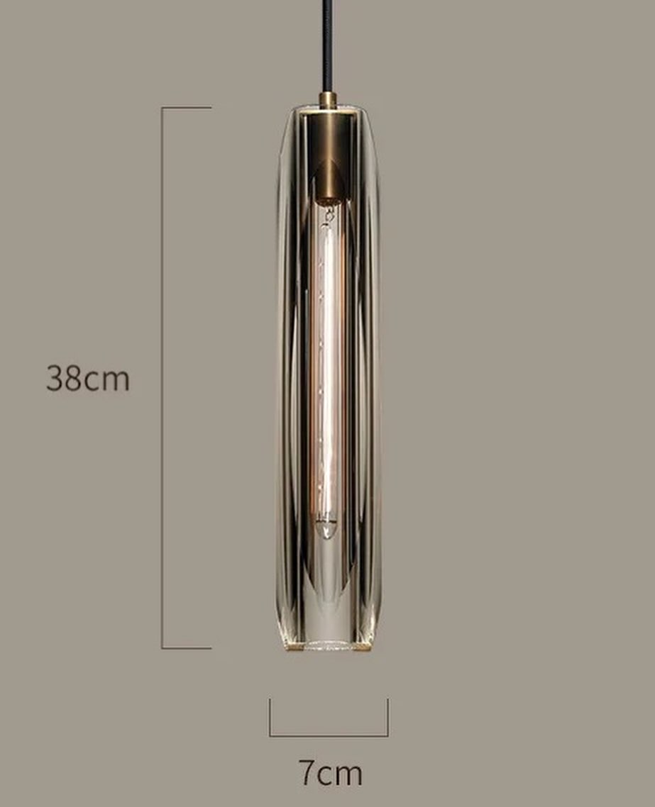 Pendant Light - Crystal Cylinder