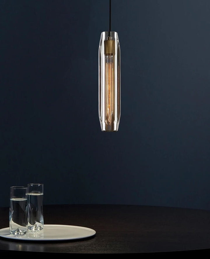 Pendant Light - Crystal Cylinder