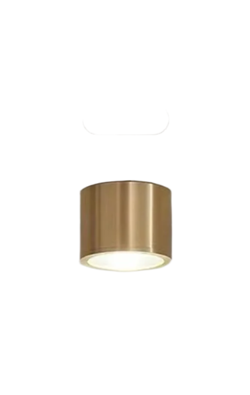 Brass Cylinder Surface Mounted Lights