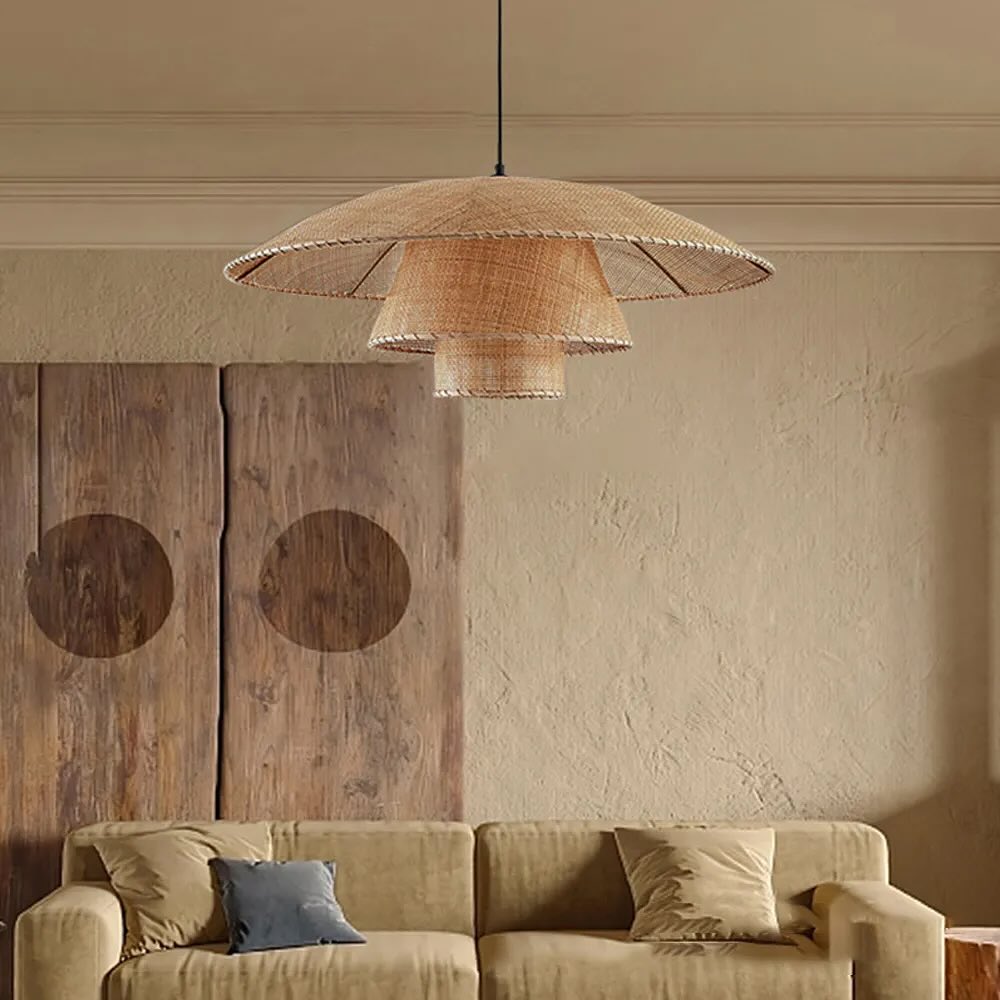 Rattan Woven Pendant Light