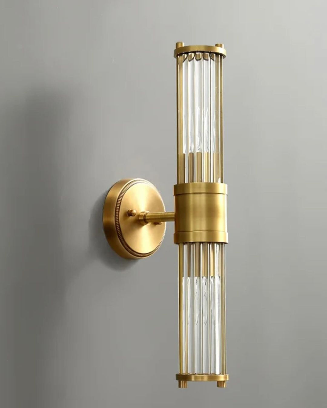 Elegant Wall Sconce with Gold Accents