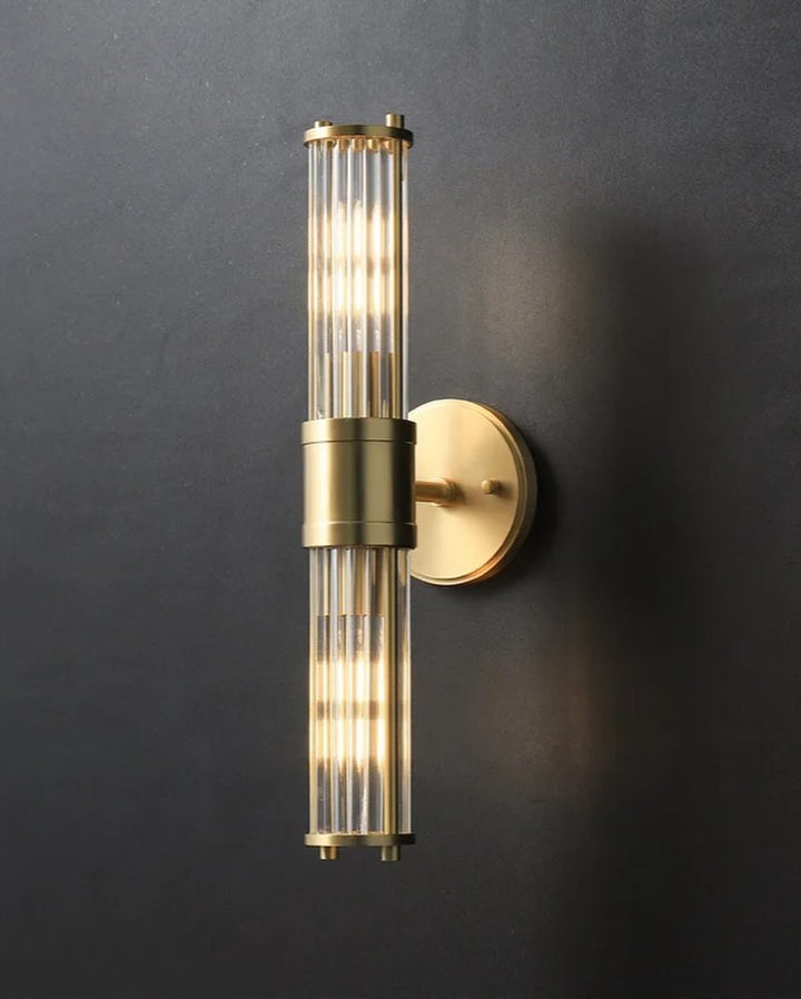 Elegant Wall Sconce with Gold Accents