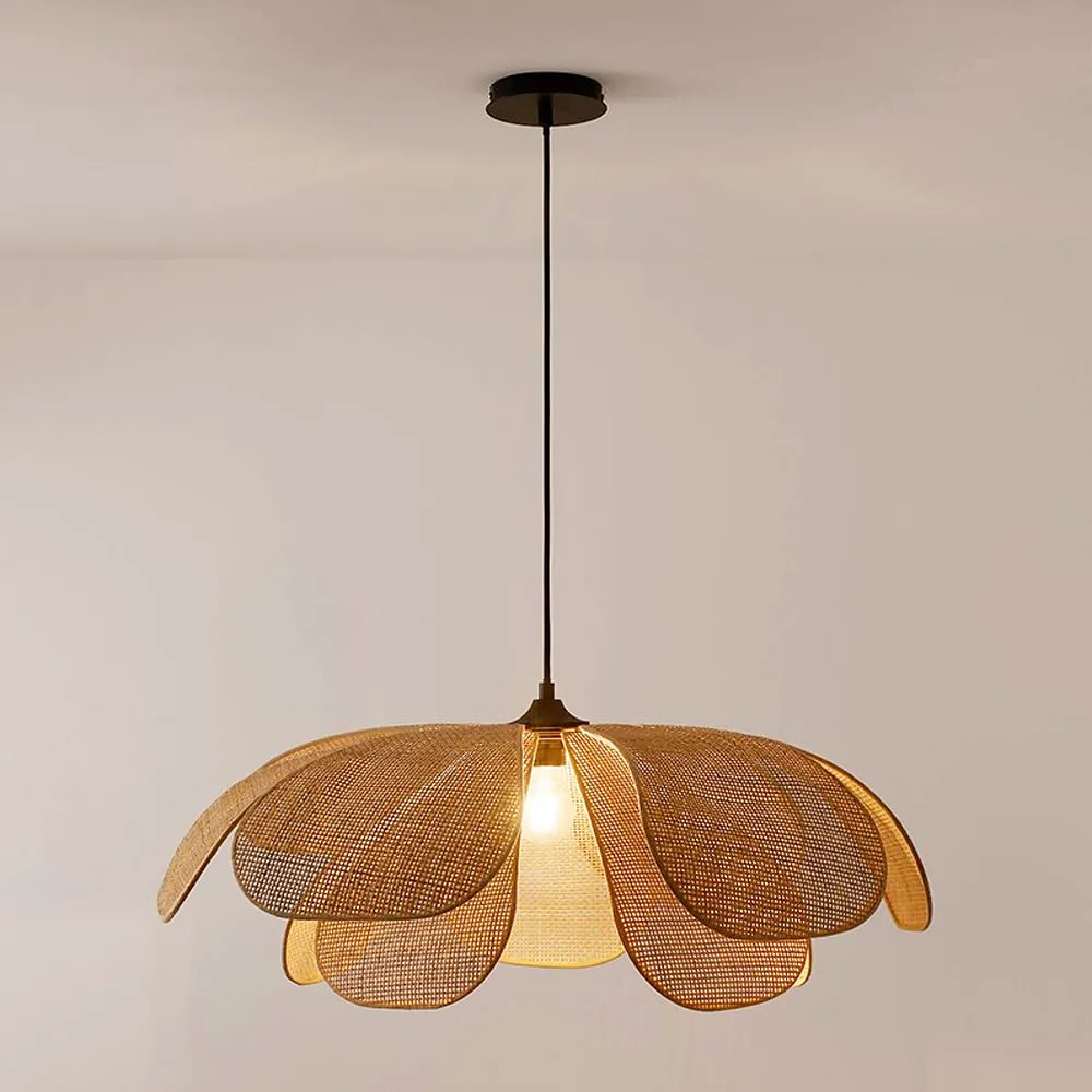 Rustic Flower Petal Pendant Light