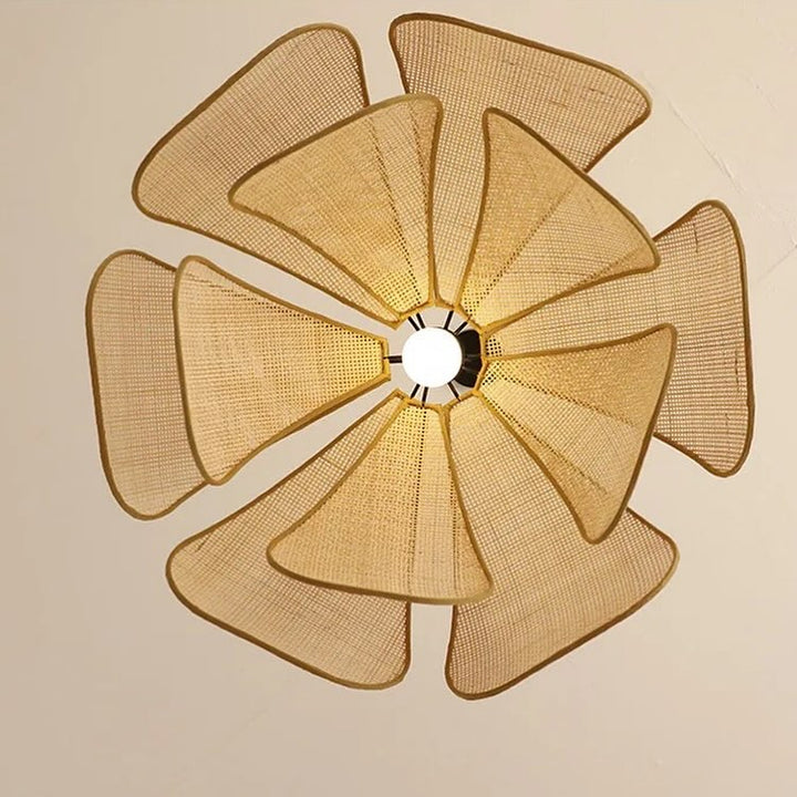 Rustic Flower Petal Pendant Light