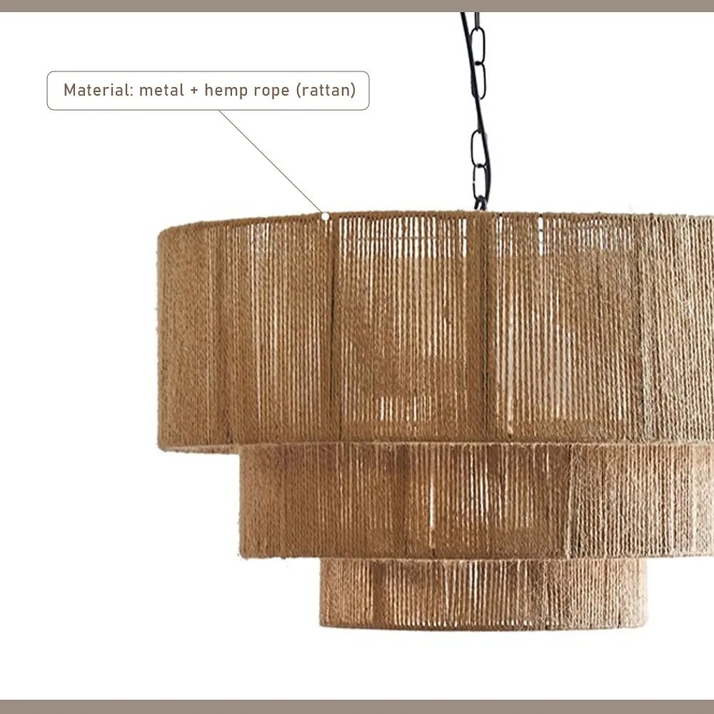 Layered Drum Pendant Light