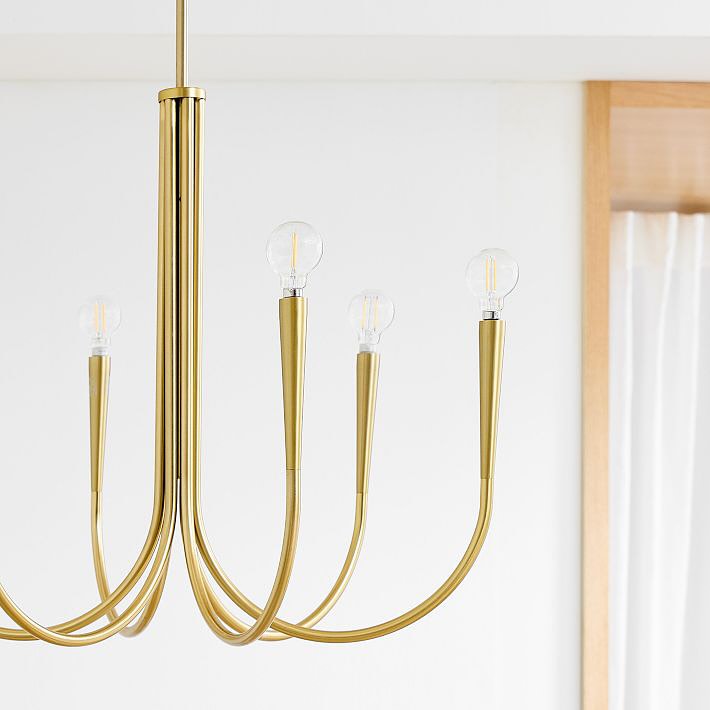 Gold Finish Chandelier