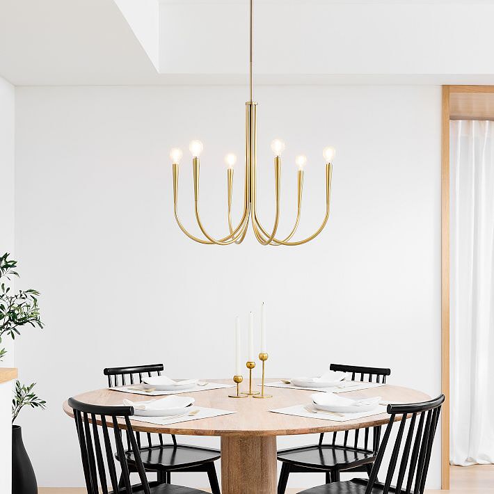 Gold Finish Chandelier