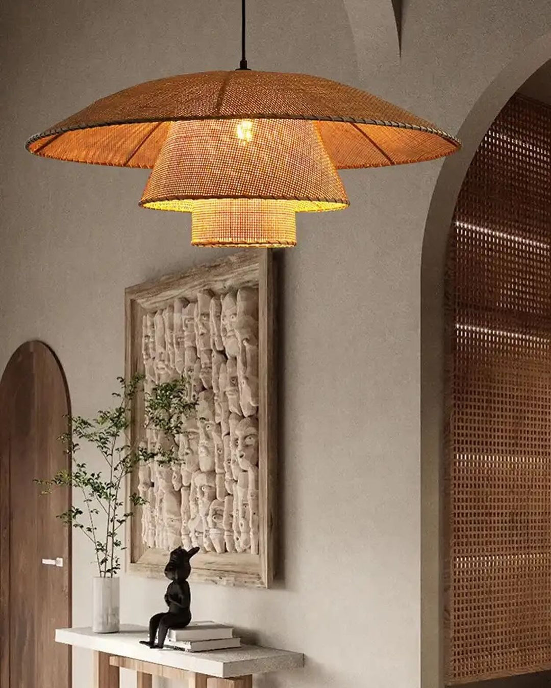 Vintage Rattan Pendant Lamp