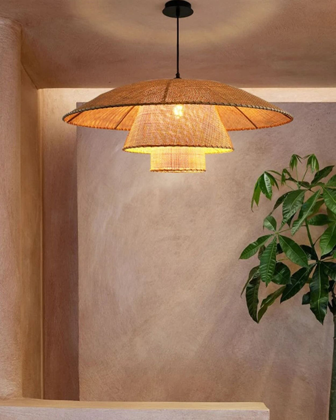 Vintage Rattan Pendant Lamp