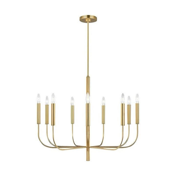 Gold 8-Light Chandelier