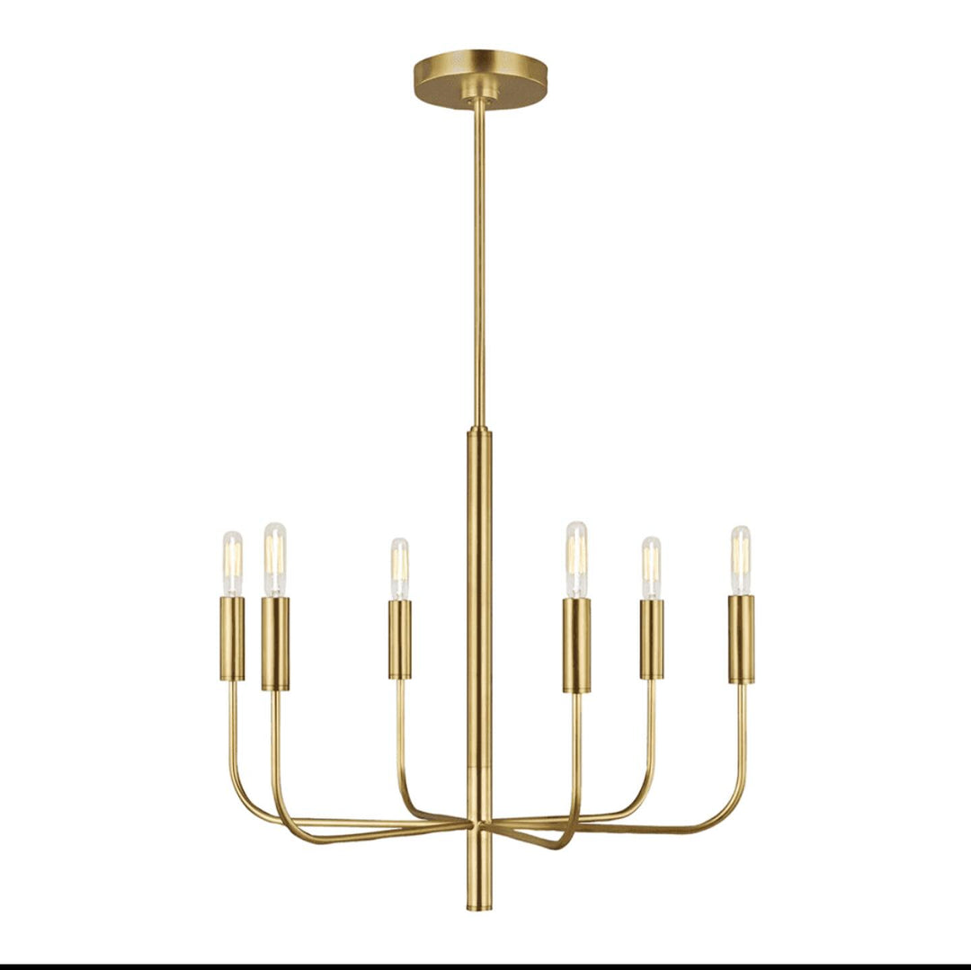 Gold 8-Light Chandelier