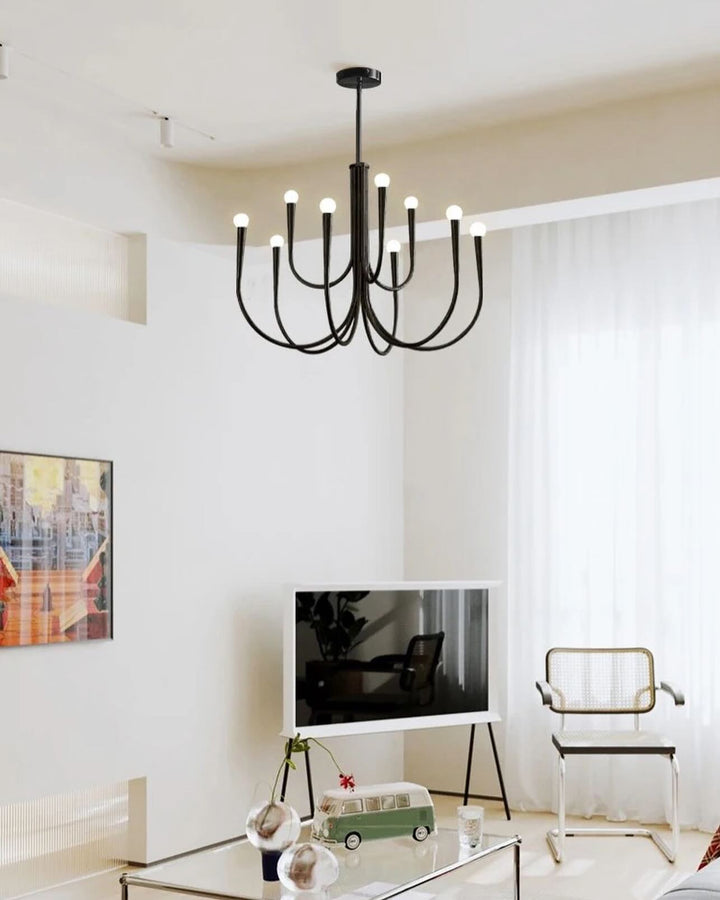 Black 6-Light Chandelier