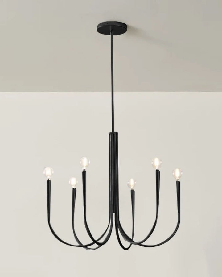 Black 6-Light Chandelier