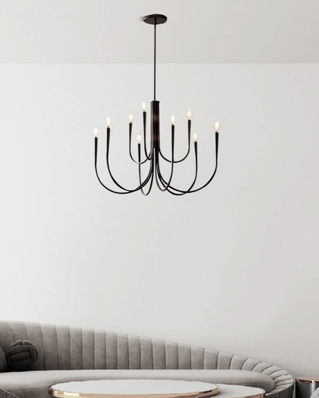 Black 6-Light Chandelier