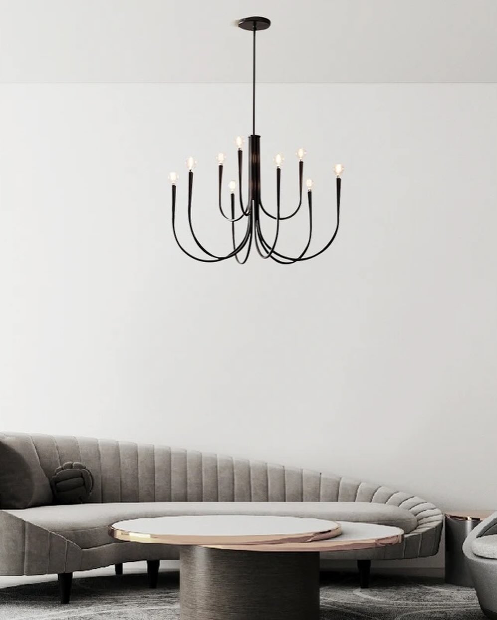 Black 6-Light Chandelier