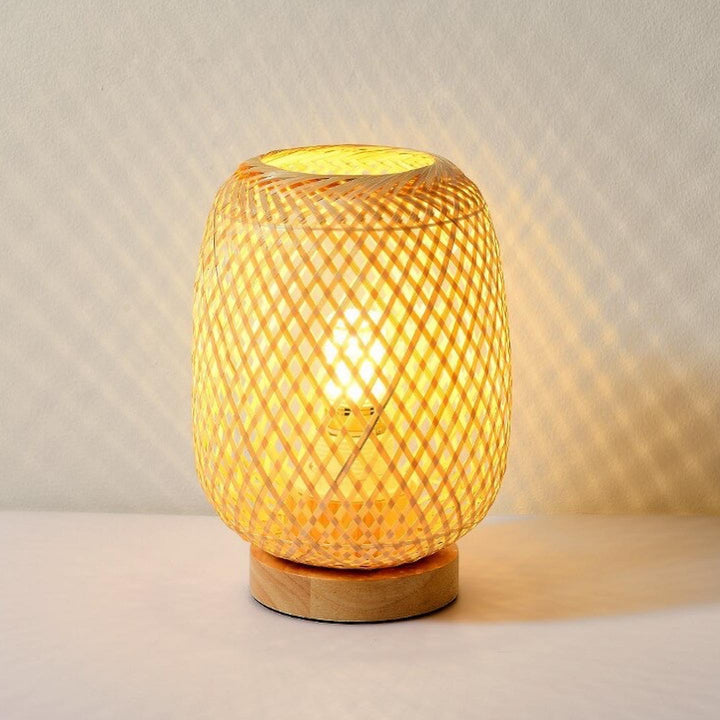 Rustic Bamboo Table Lamp