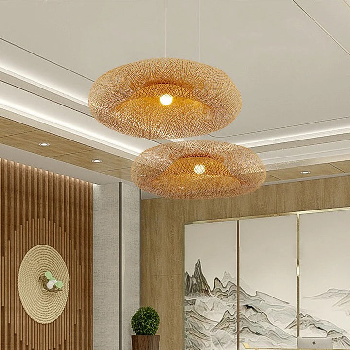 Natural bamboo Pendant Light