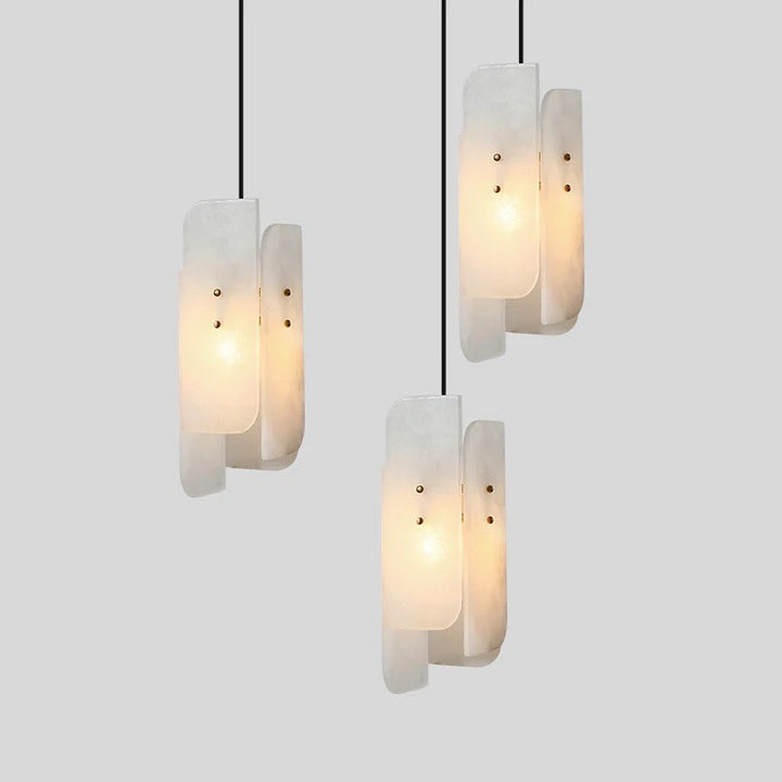 White Alabaster Pendant Light