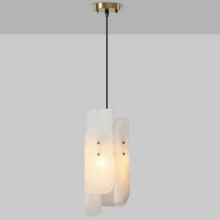 White Alabaster Pendant Light