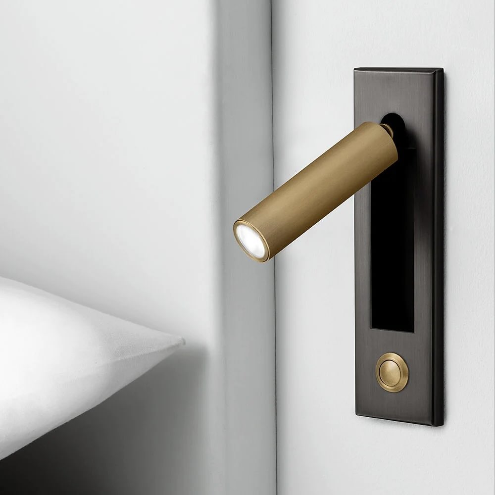 Modern Adjustable Wall Light with Brass Finish