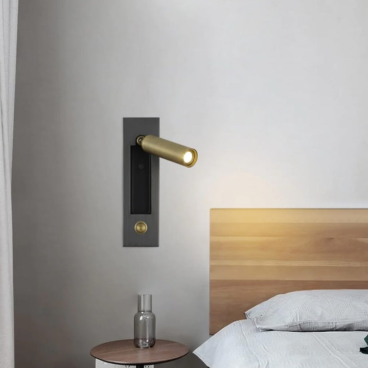 Modern Adjustable Wall Light with Brass Finish