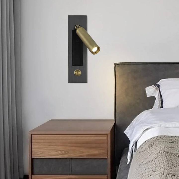 Modern Adjustable Wall Light with Brass Finish