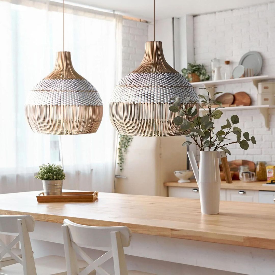 Scandinavian Wicker Pendant Lights