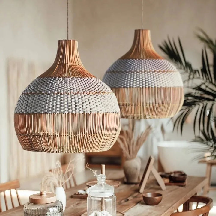 Scandinavian Wicker Pendant Lights