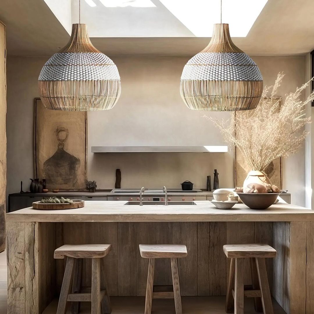 Scandinavian Wicker Pendant Lights