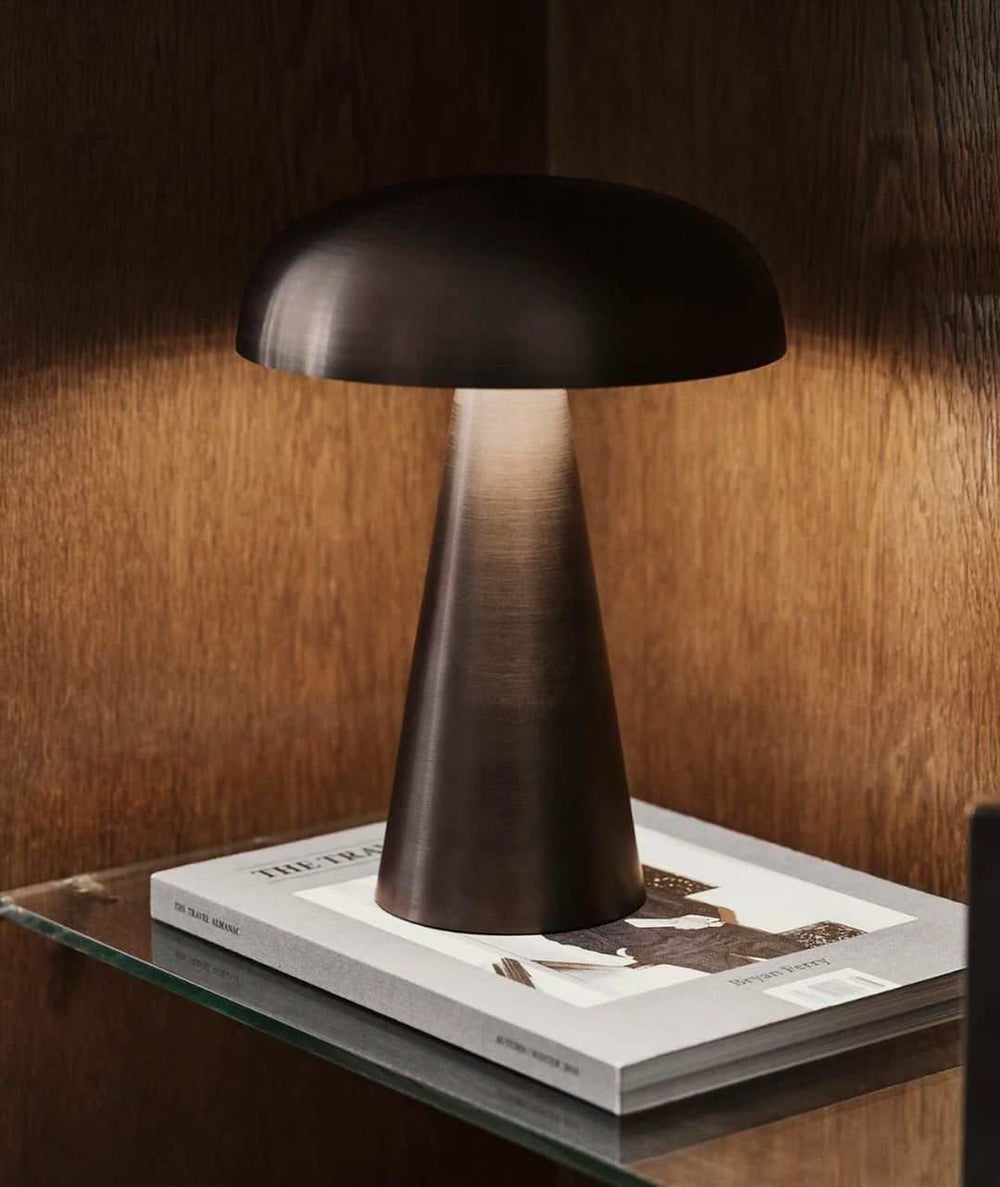 Rechargeable Mushroom Table LampRechargeable Mushroom Table LampA brass mushroom-shaped lamp, a stylish addition to any modern living space.Table LampsWadi Home