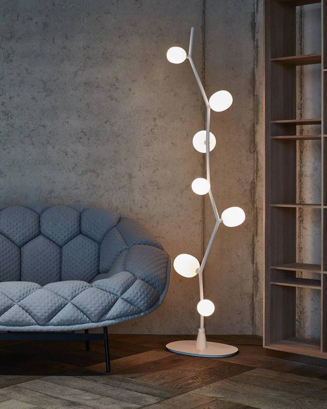 Setthis Organic Branch Floor and Pendant Light SetThis set of floor and pendan ...