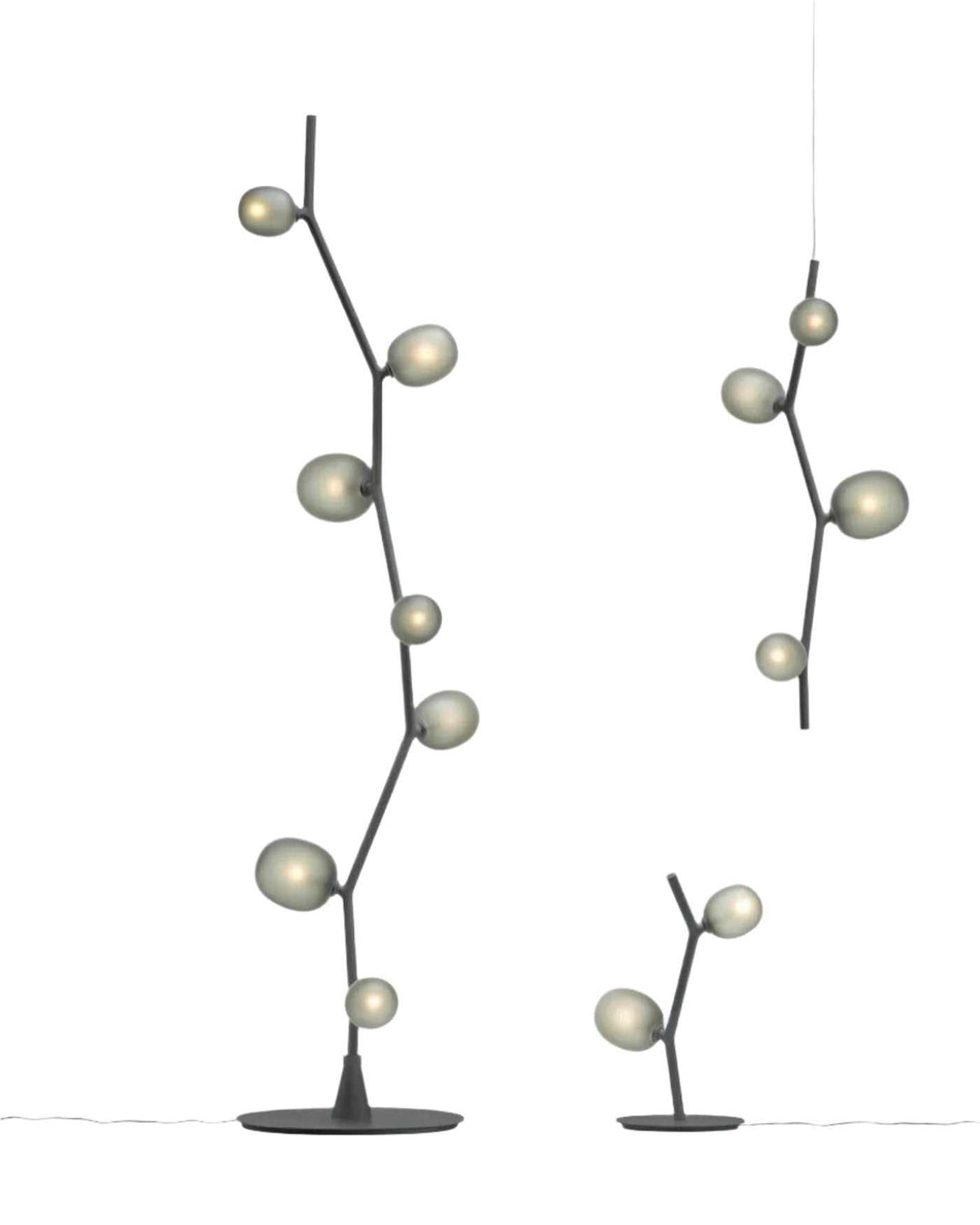 Setthis Organic Branch Floor and Pendant Light SetThis set of floor and pendan ...