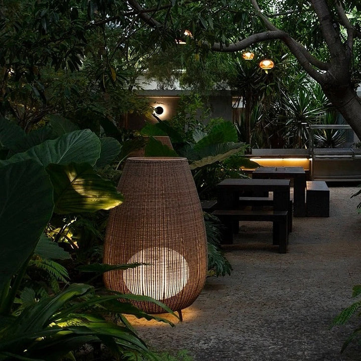 Outdoor Woven Floor Lamp