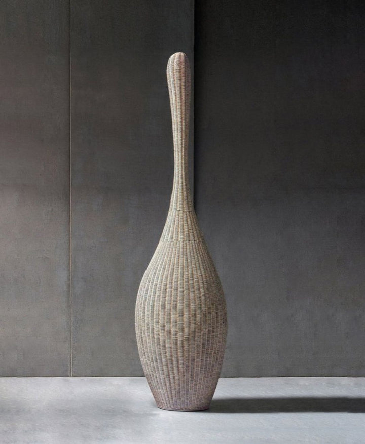 Woven Vase Floor Lamp Set