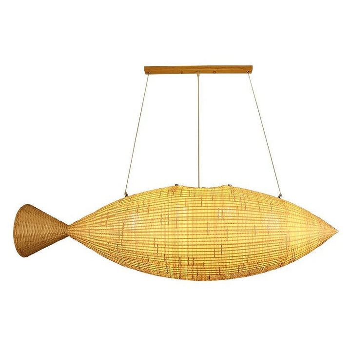 Fish Shape Woven Pendant Light