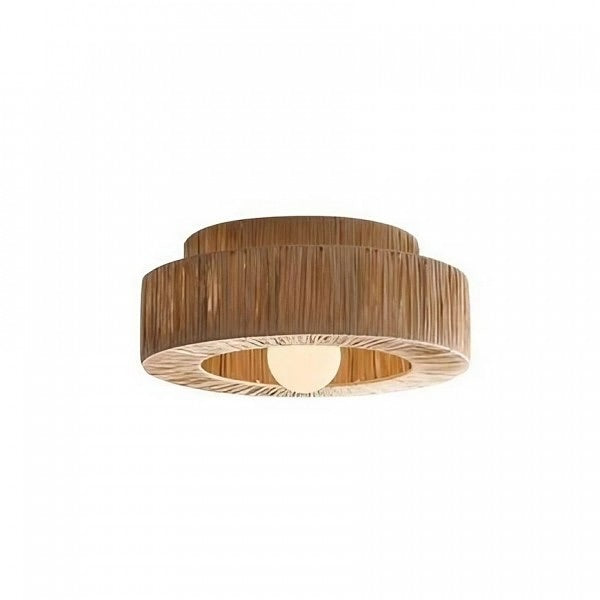 Wooden Rattan Ceiling Light