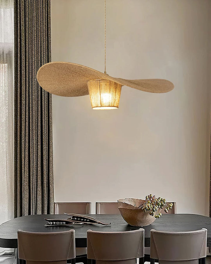 Woven Rattan Pendant Light