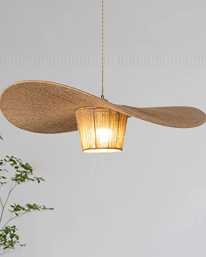 Woven Rattan Pendant Light